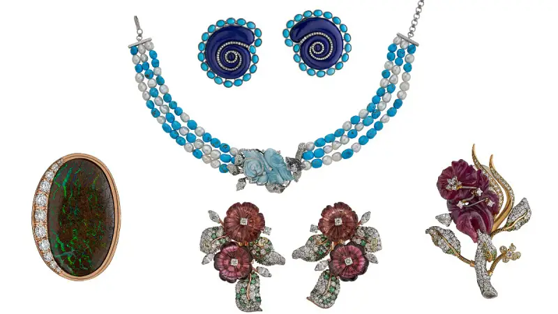 From boulder opals to larimar: Rare gemstones take center stage in this collection